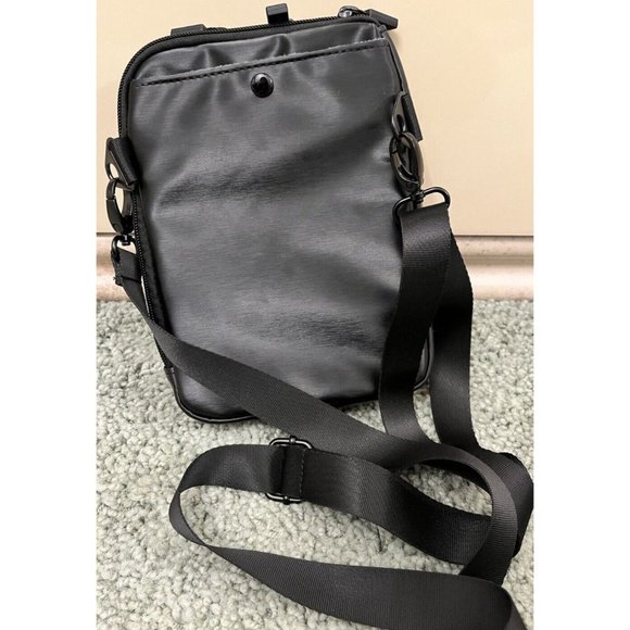 NEW IHKWIP BLACK NYLON PPE CARRIER CROSSBODY HAND SHOULDER BAG - Picture 2 of 9